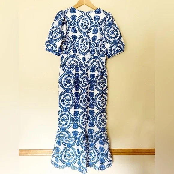 Adelyn Rae Luisa Embroidered Midi Dress blue - Picture 3 of 9